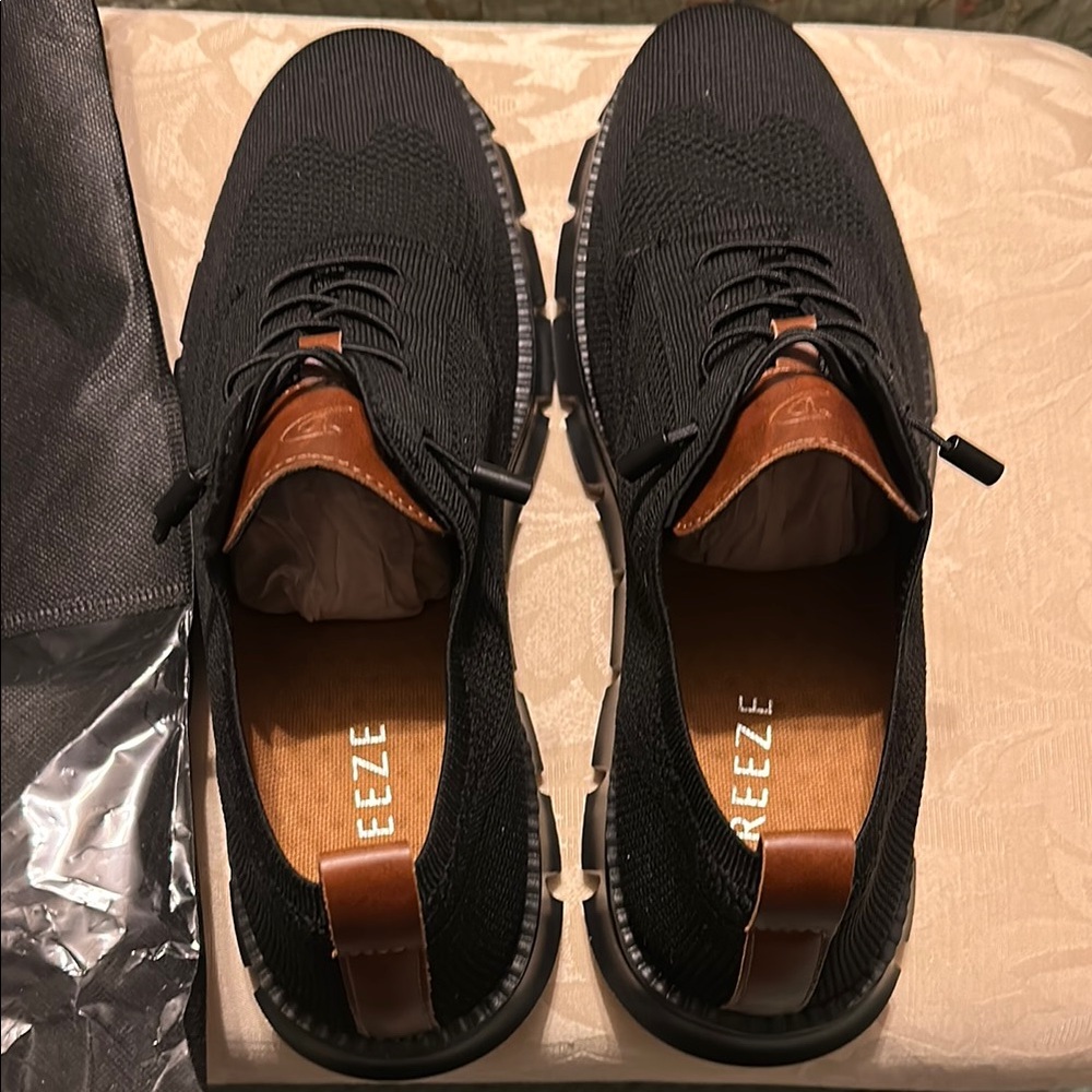 Men's Black and Brown Sneakers
